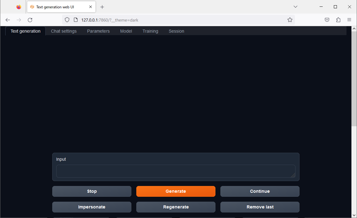 Text generation web UIをチャットモードで使用する方法 | ぺんぎんや